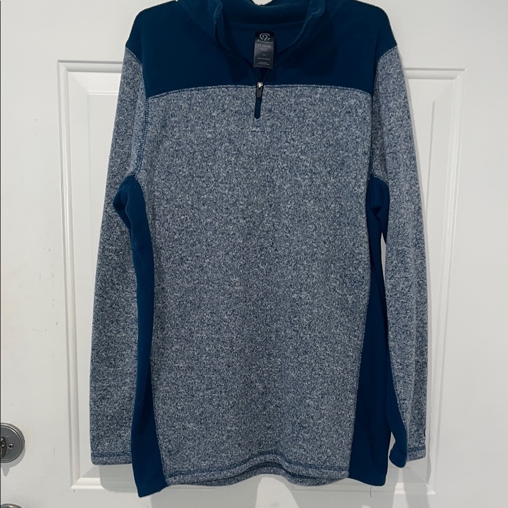 Champion teal and Gray Quarter-Zip Pullover